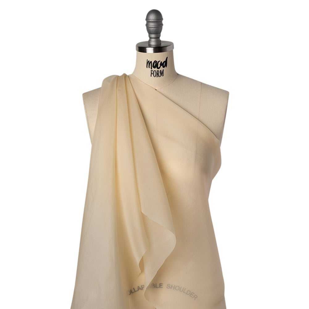 Silk Organza - Pale Beige - Famous Australian Designer Deadstock - Joann Fabrics