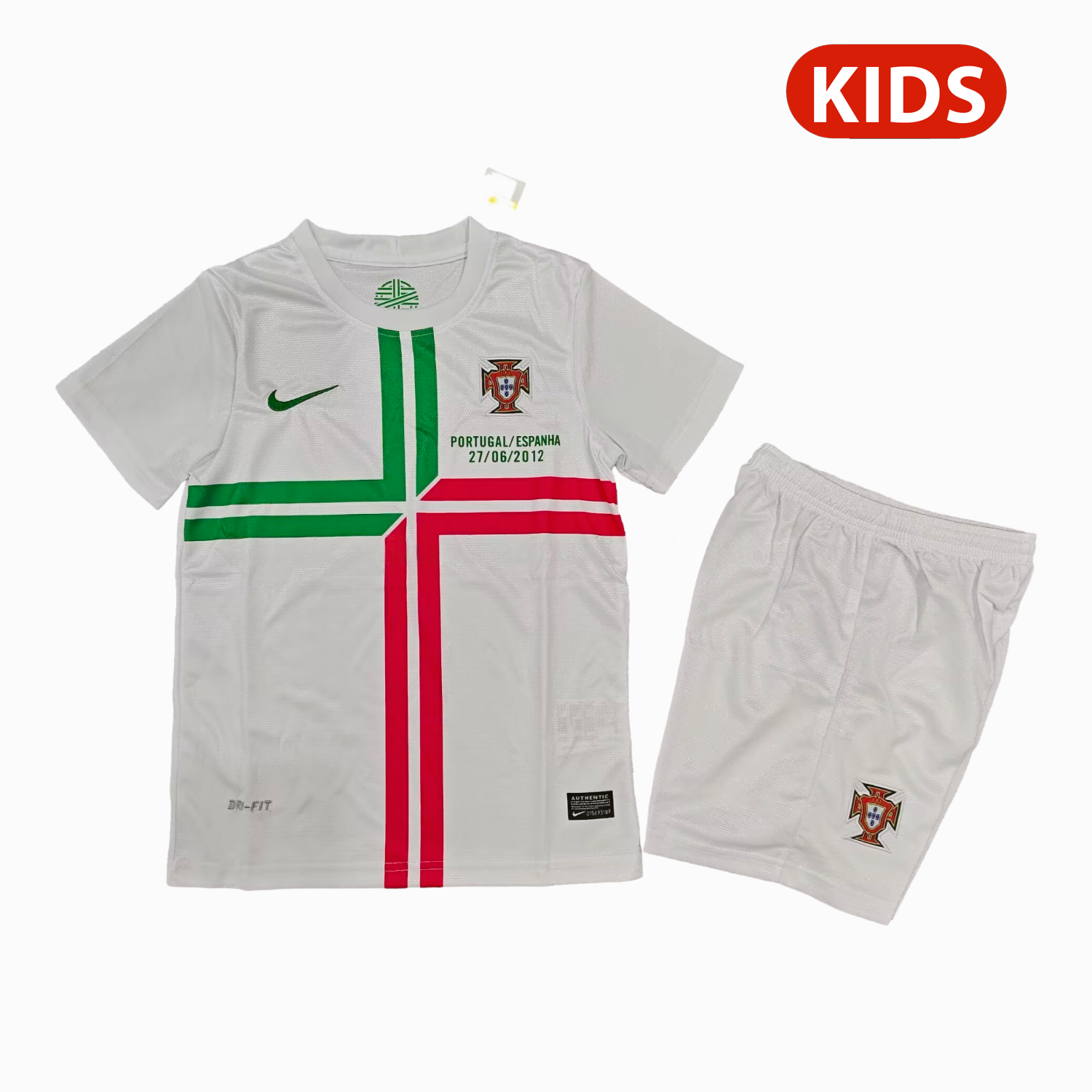 Retro Portugal 2012 Away Kids Kit - UnitedFutballJersey