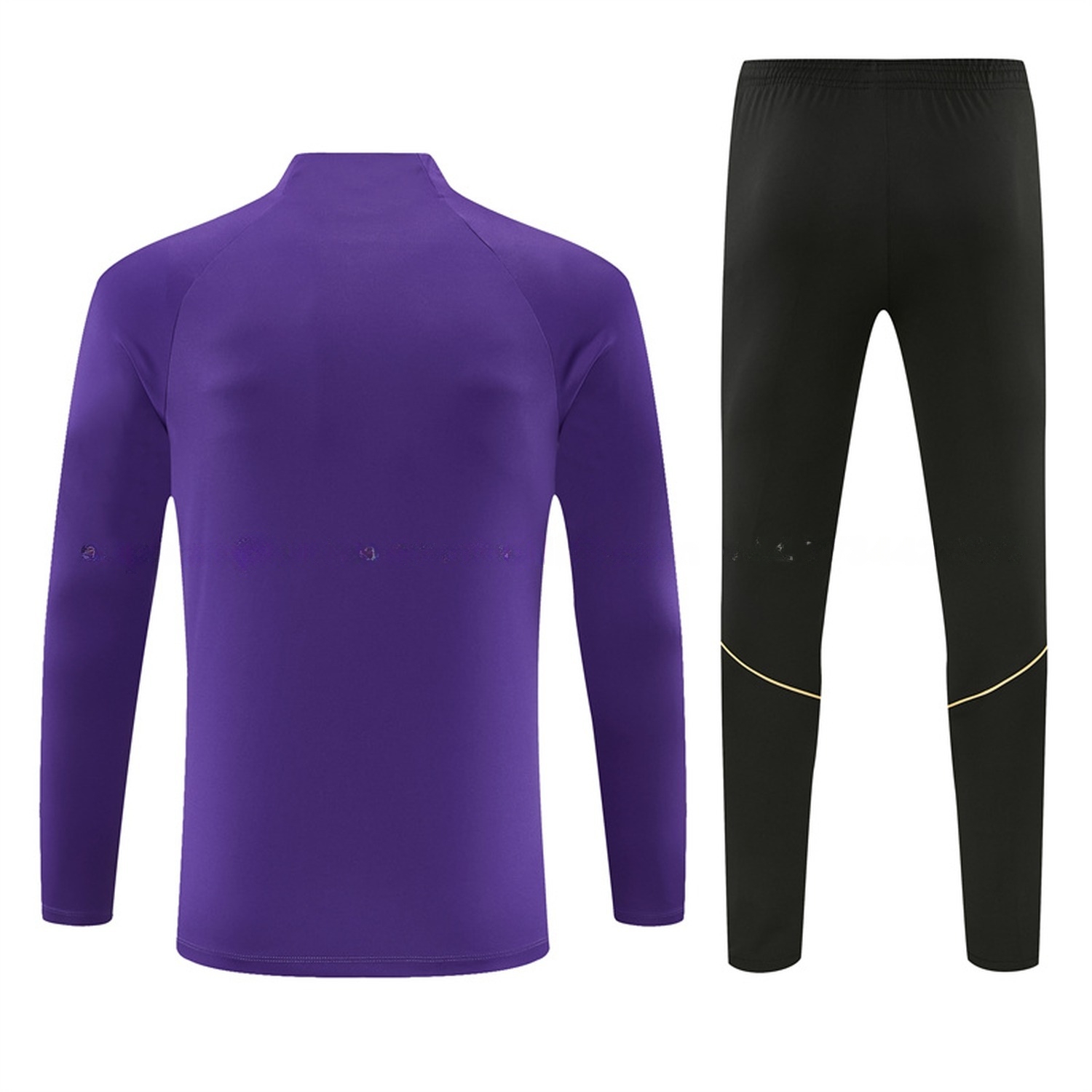 Barcelona 26-27 Long Sleeve Training Set - Purple Top & Black Pants - UnitedFutballJersey