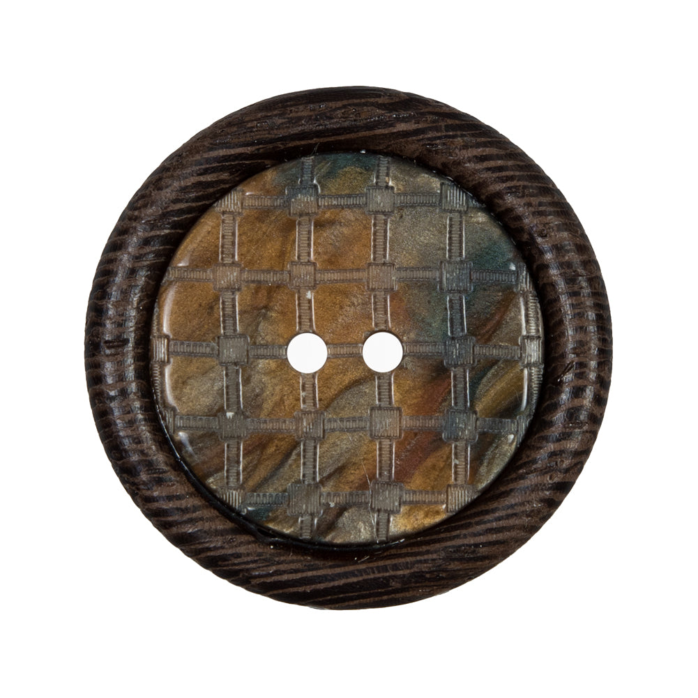 Brown Wooden 2-Hole Button - 50L/32mm - Joann Fabrics