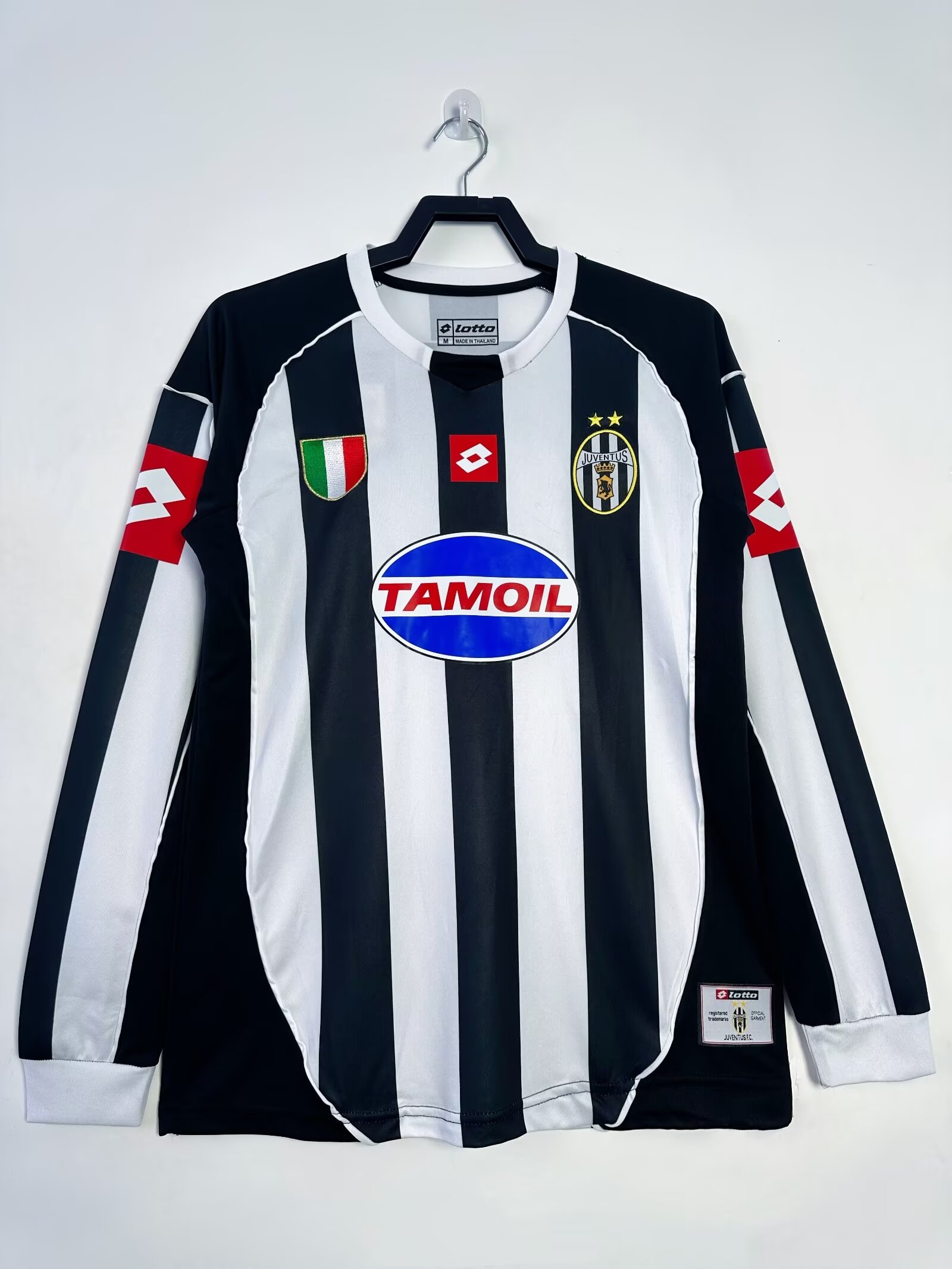 2002/2003 Retro Juventus Long Sleeves Home Soccer Jersey 1:1 Thai Quality