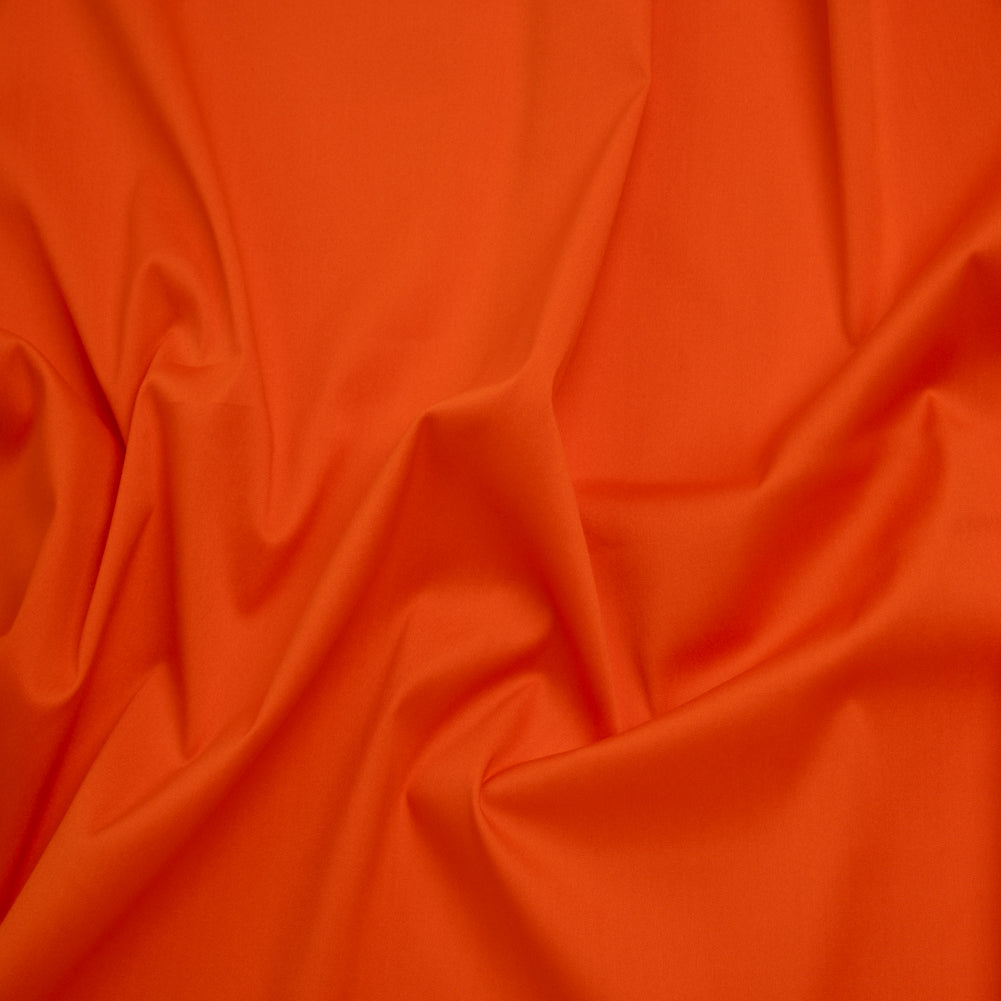 Stretch Cotton and Nylon Shirting - Orange - Designer Deadstock - Joann Fabrics