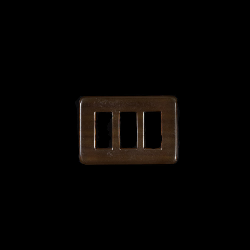 Amber Rectangular Plastic Buckle - 1.5