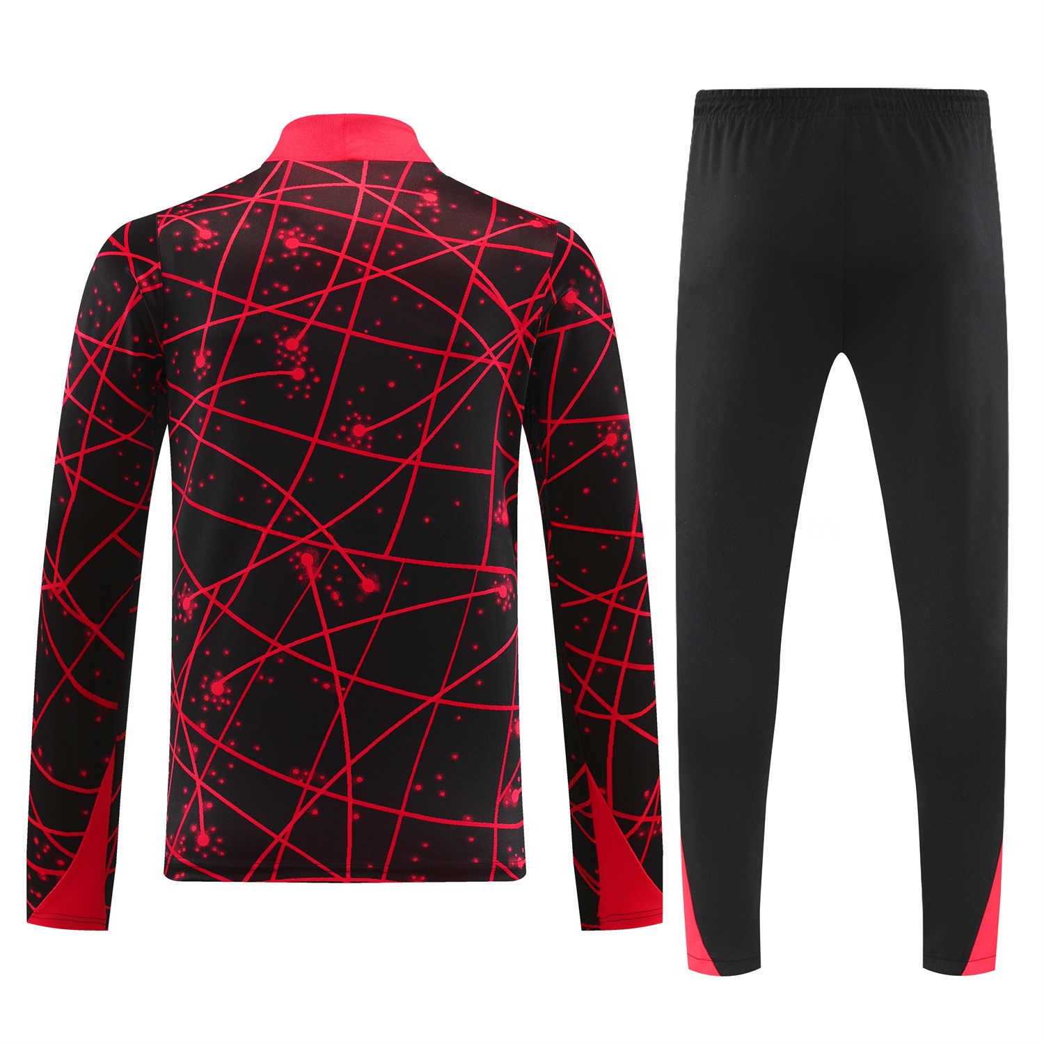 Atletico Madrid 25-26 Long Sleeves Training Set - Red Top & Black Pants - UnitedFutballJersey