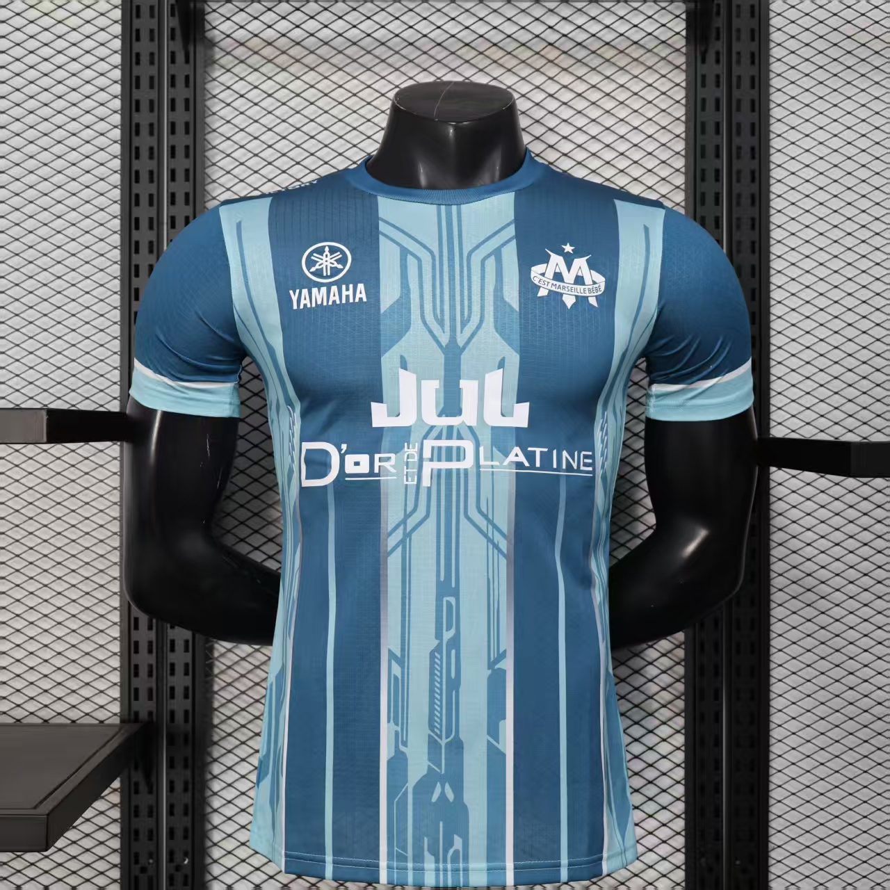 2025/2026 Player Version Olympique de Marseille Special Edition Upper Blue Football Jersey 1:1 Thai Quality