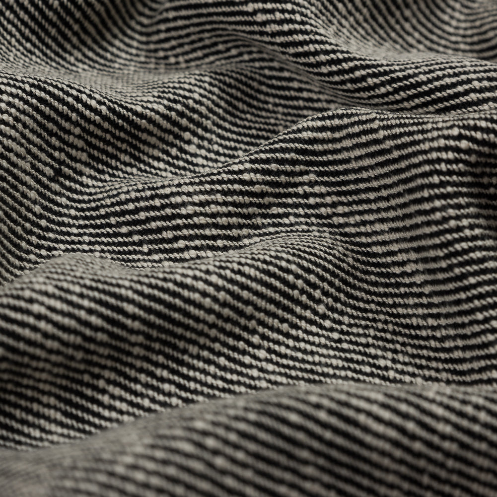 Rag & Bone Black and White Stretch Virgin Wool Twill - Joann Fabrics