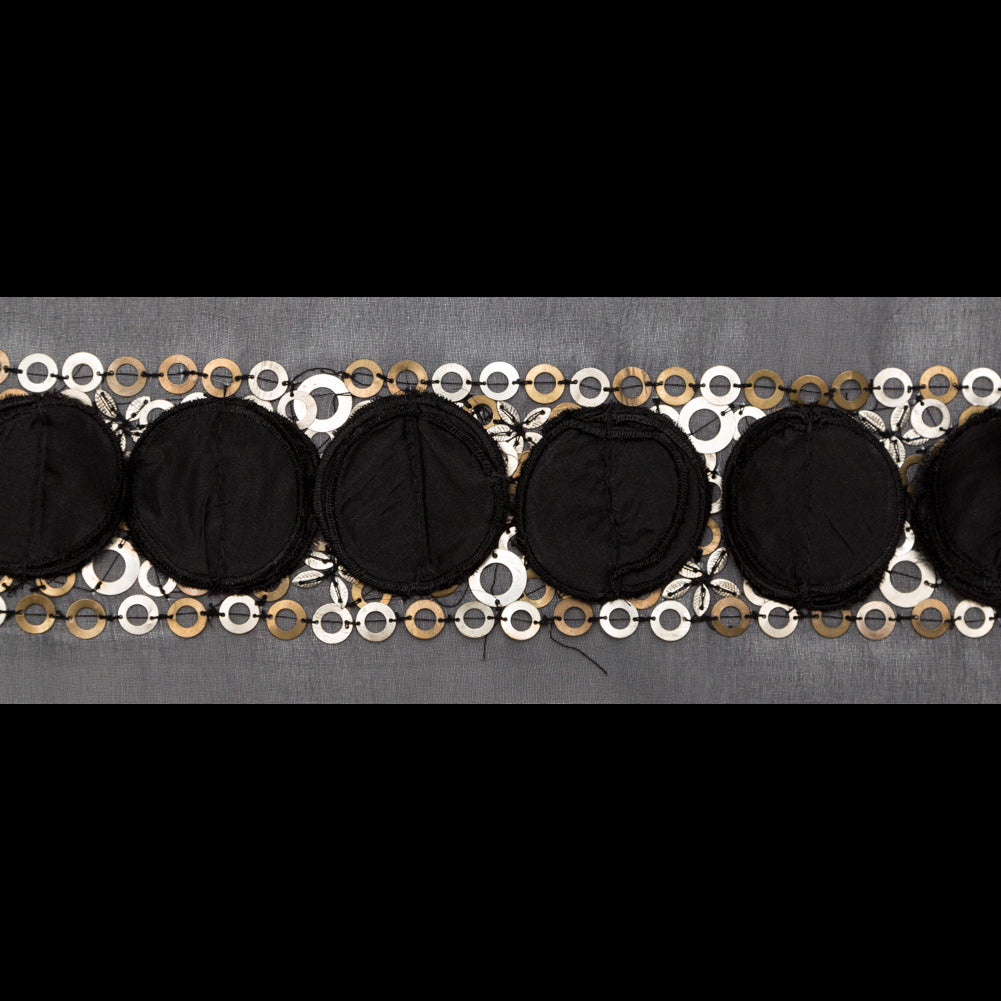 Black Organza with Metal Sequi - Joann Fabrics