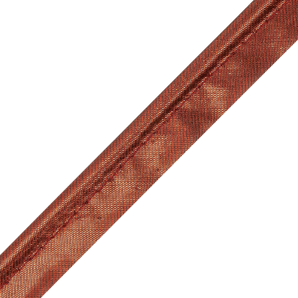 Italian Sceptre Red Metallic Piping with Lip - 0.625