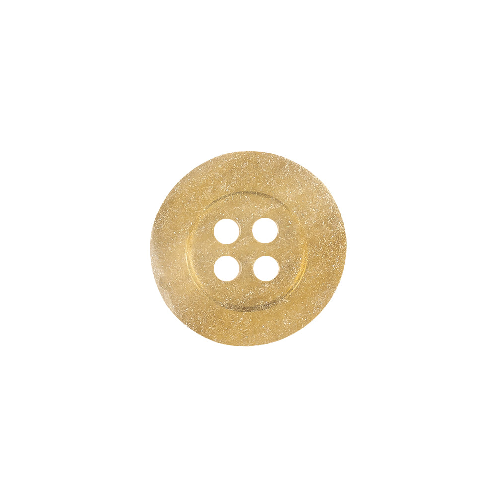 Plastic 4-Hole Button - 24L/15mm - Ivory and Gold Glitter - Joann Fabrics