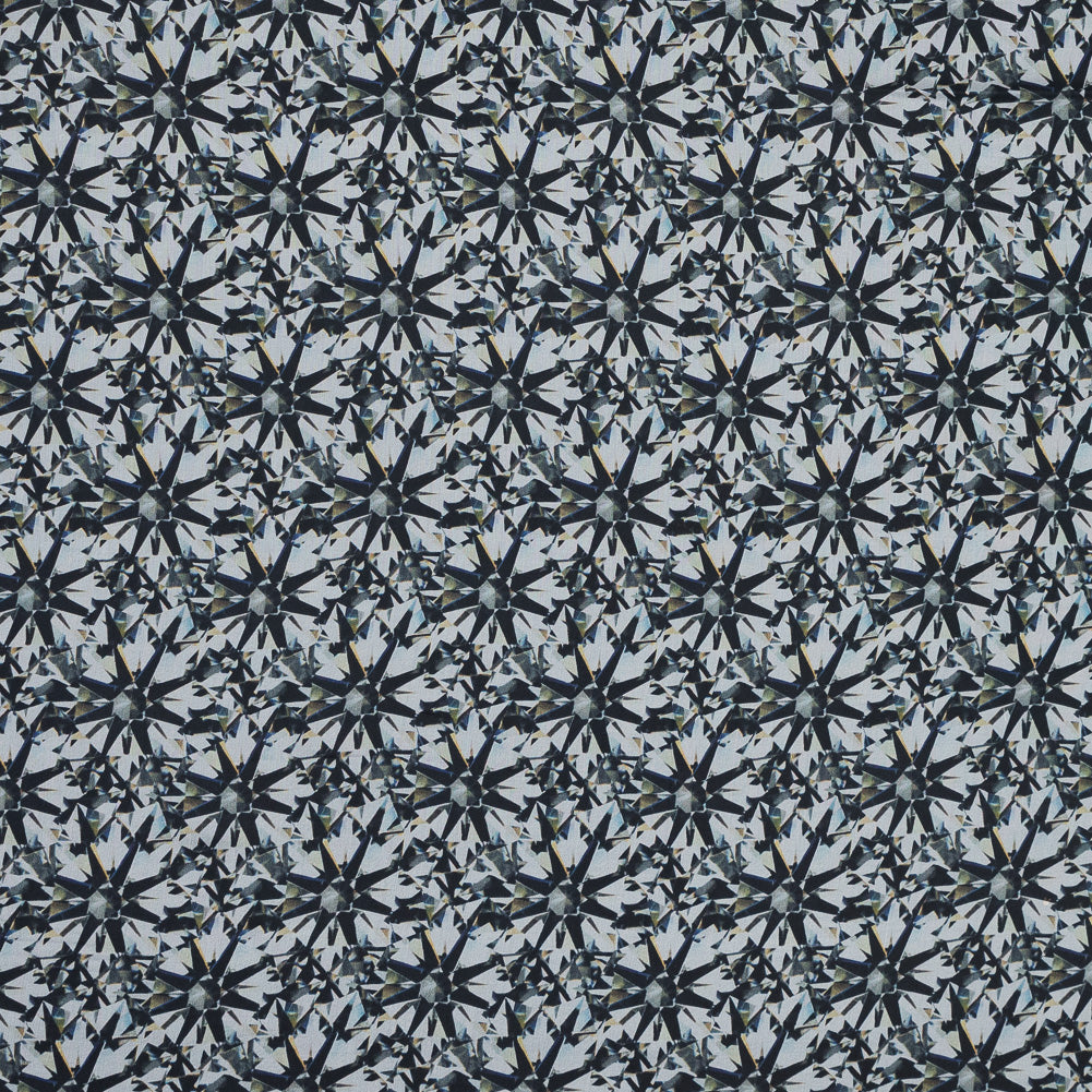Black and White Prismatic Printed Silk Chiffon - Joann Fabrics