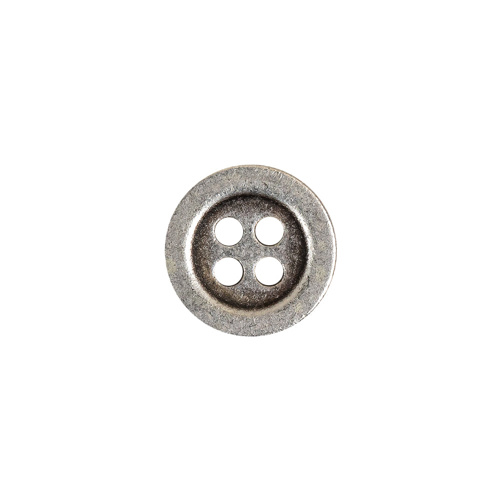 Aged Silver 4 Hole Metal Button - 20L/12.5mm - Joann Fabrics