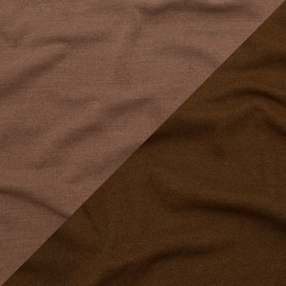 Italian Raw Umber and Toasted Coconut Reversible Wool Double Knit - Joann Fabrics