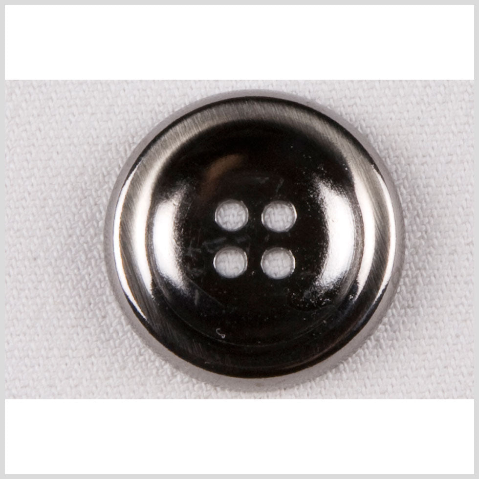 Metal 4-Hole Button - 36L/23mm - Shiny Gunmetal - Joann Fabrics