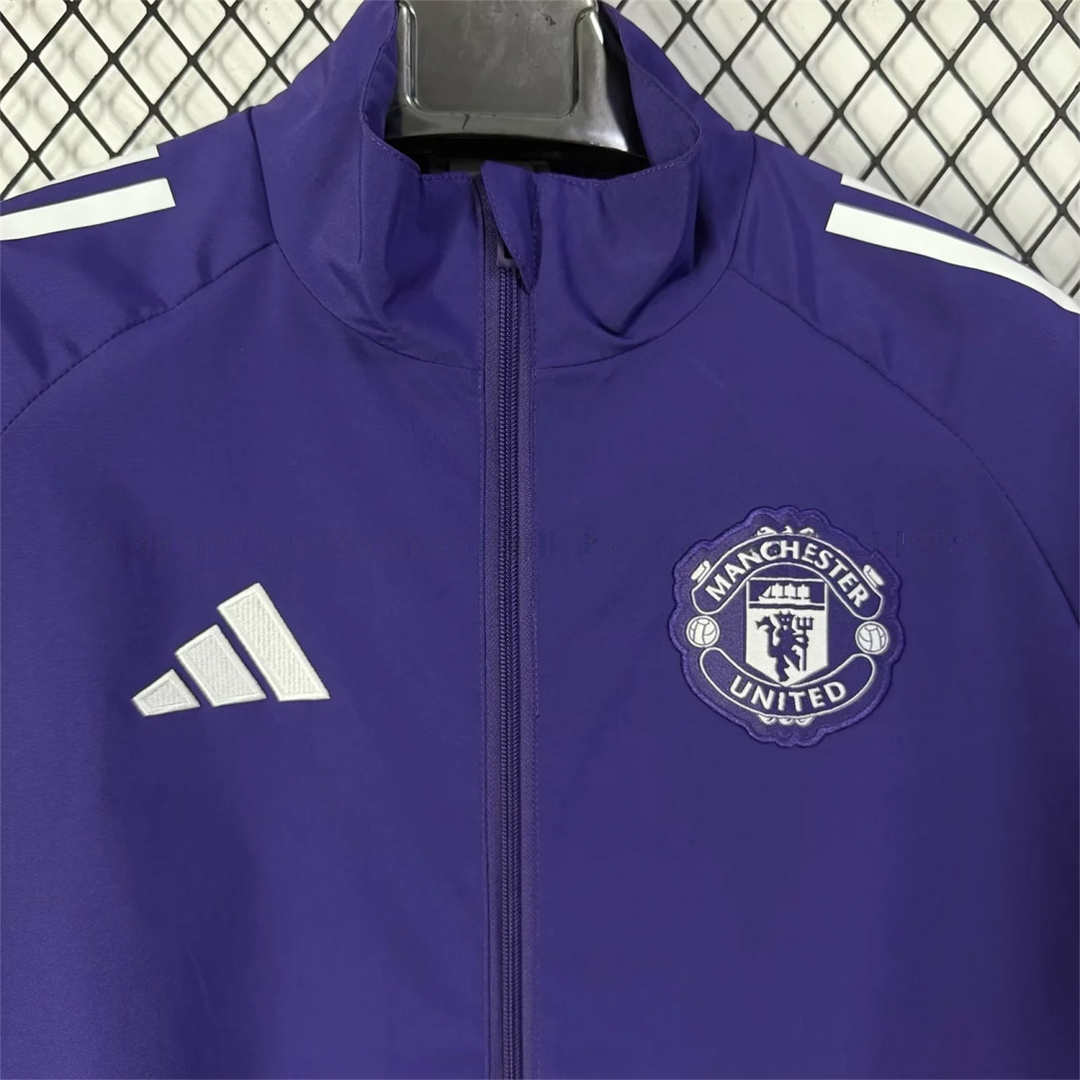 Manchester United 25-26 Training Windbreaker Jacket - Purple - UnitedFutballJersey