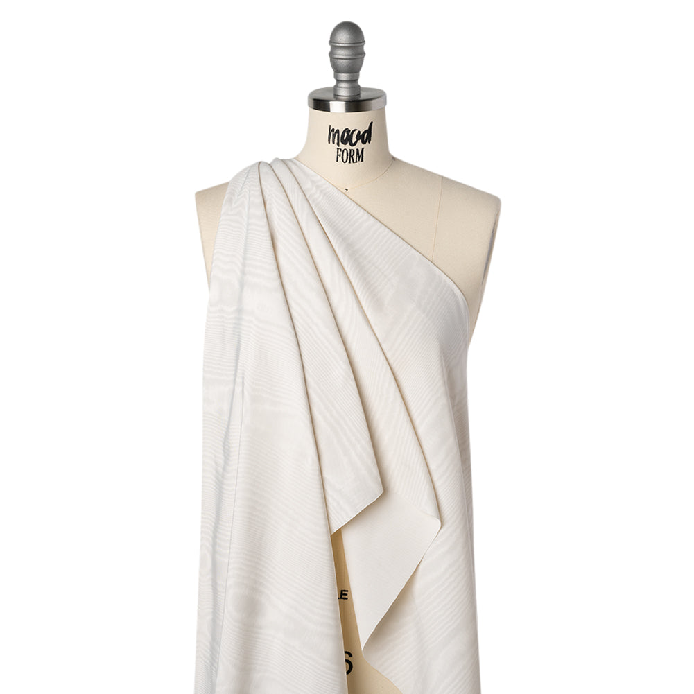 Lightweight Polyester Bengaline Moire - Ivory - Louisa Collection - Joann Fabrics