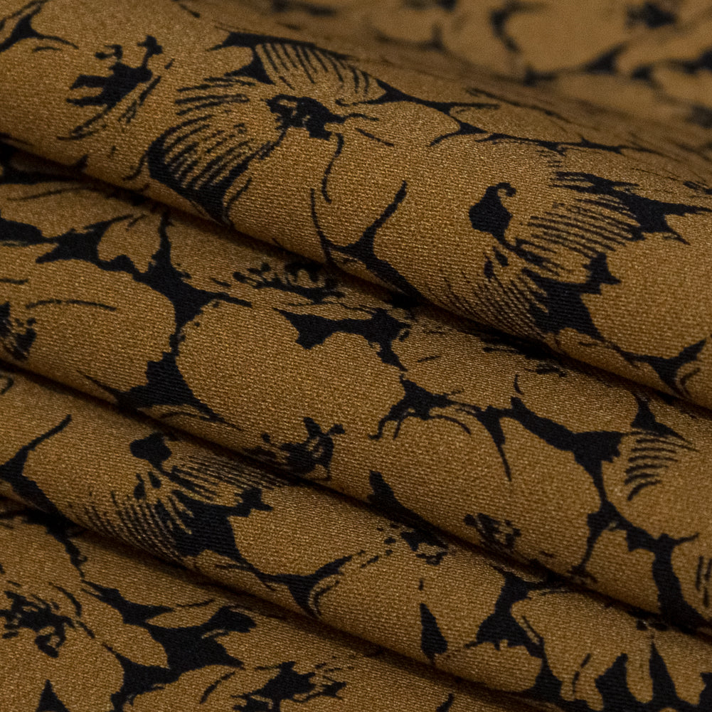 Stretch Cotton Sateen - Dijon Floral - Poppy Paradise Print - Mood Exclusive Serengeti Collection - Joann Fabrics