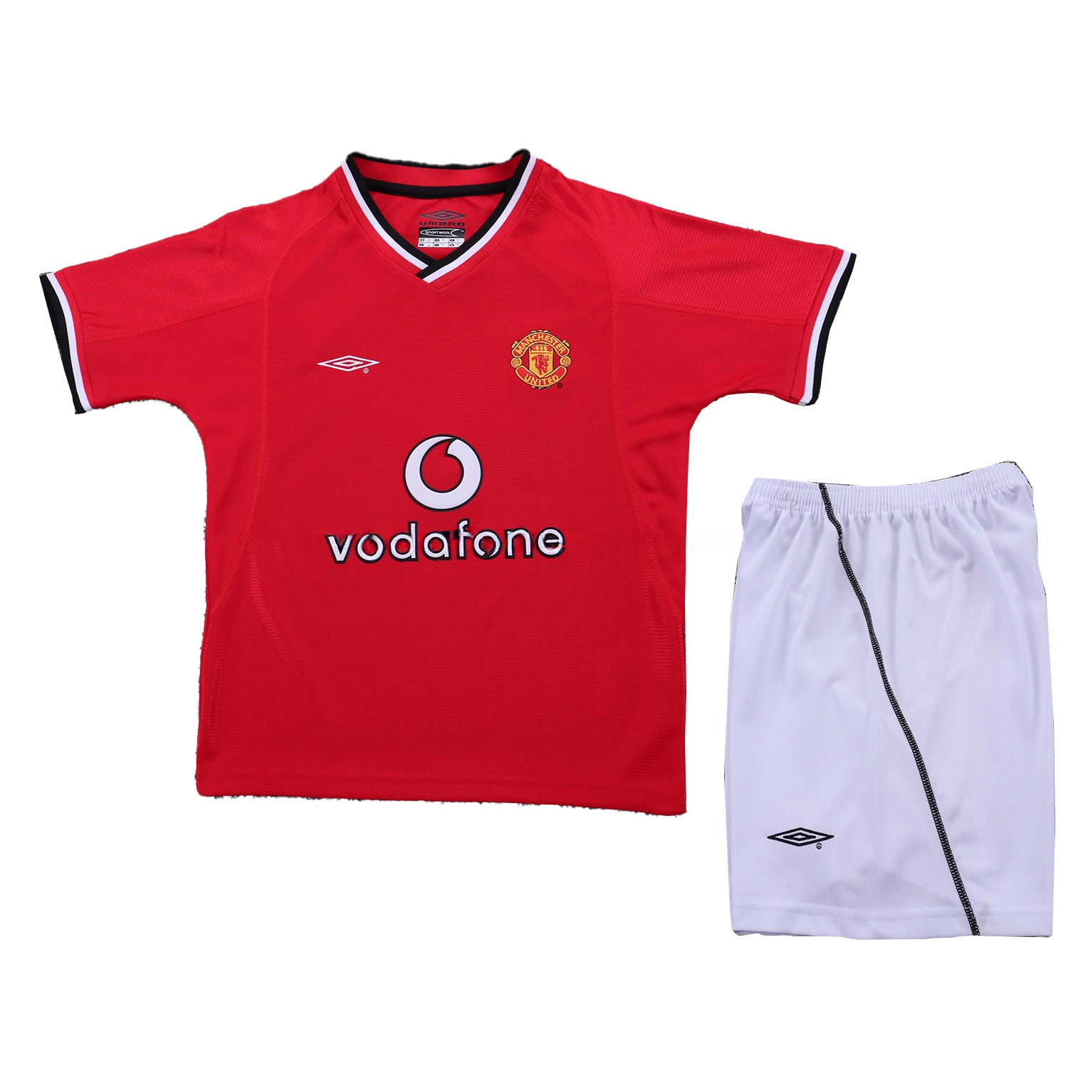 Retro Manchester United 2000-02 Home Kids Kit - UnitedFutballJersey