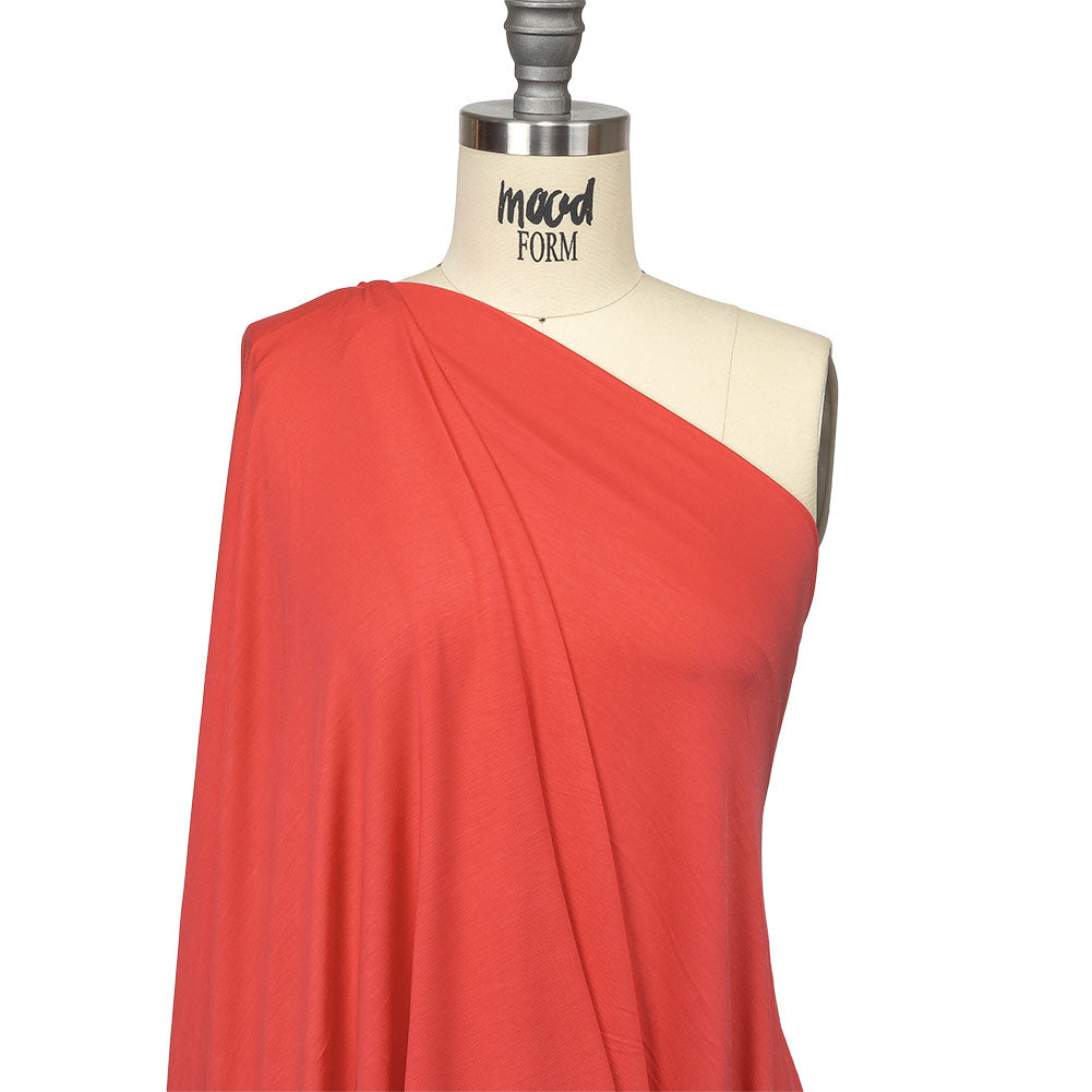 Ultra-Soft Rayon Jersey - Deep Coral - Cyrus Collection - Joann Fabrics