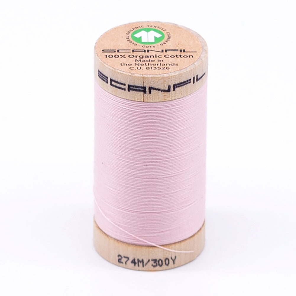 SCANFIL® 30wt Organic Pima Cotton Thread 300 yds - 4860 Crystal Pink - Joann Fabrics
