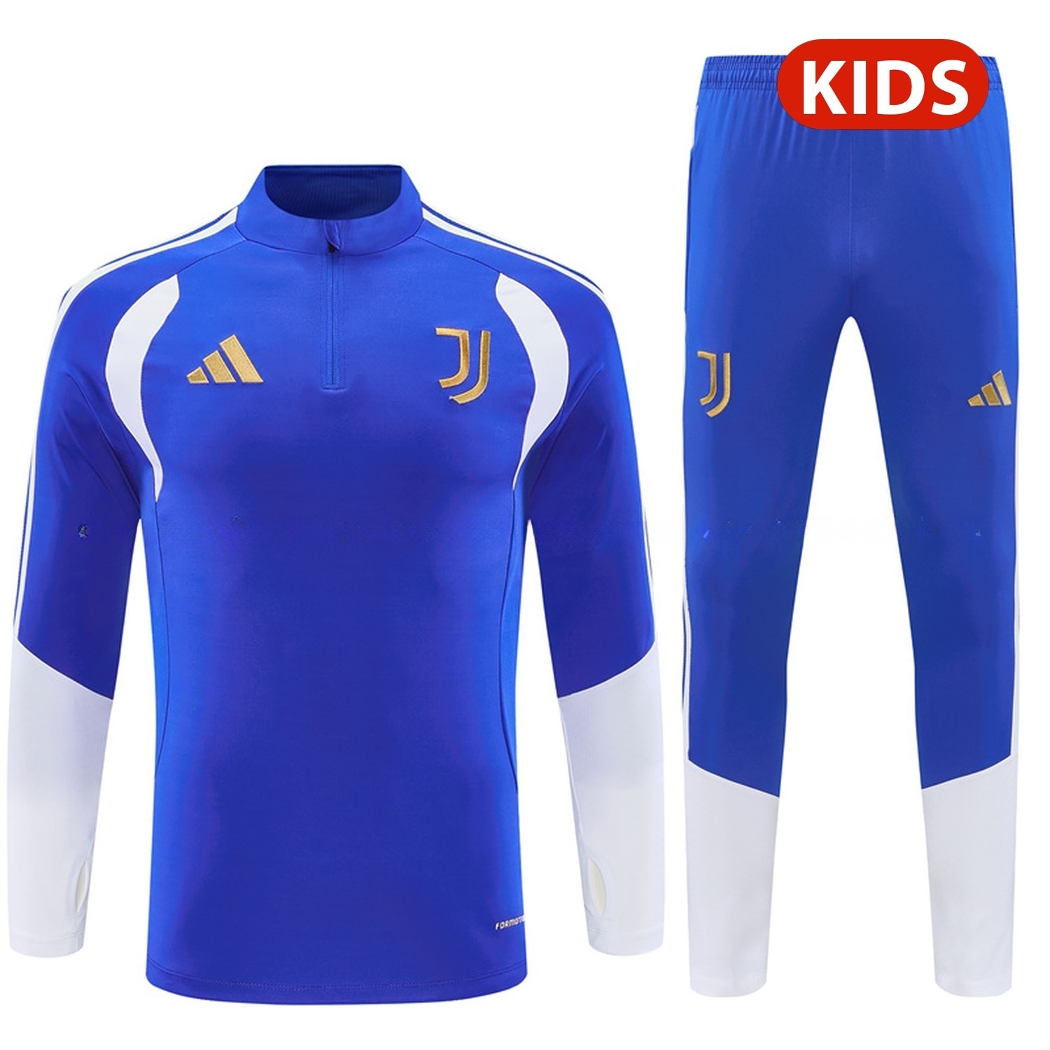 Juventus 26-27 Kids Long Sleeve Training Set - Royal Blue Top & Royal Blue Pants - UnitedFutballJersey