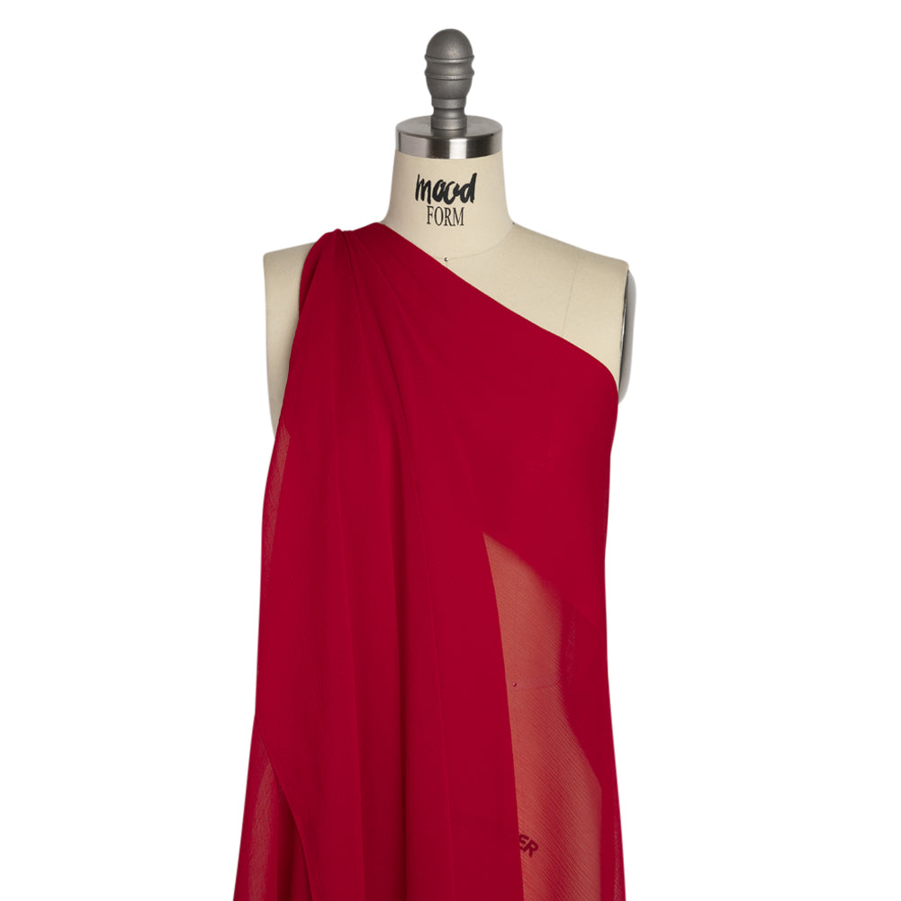 Crinkled Silk Chiffon - Red - Premium Collection - Joann Fabrics