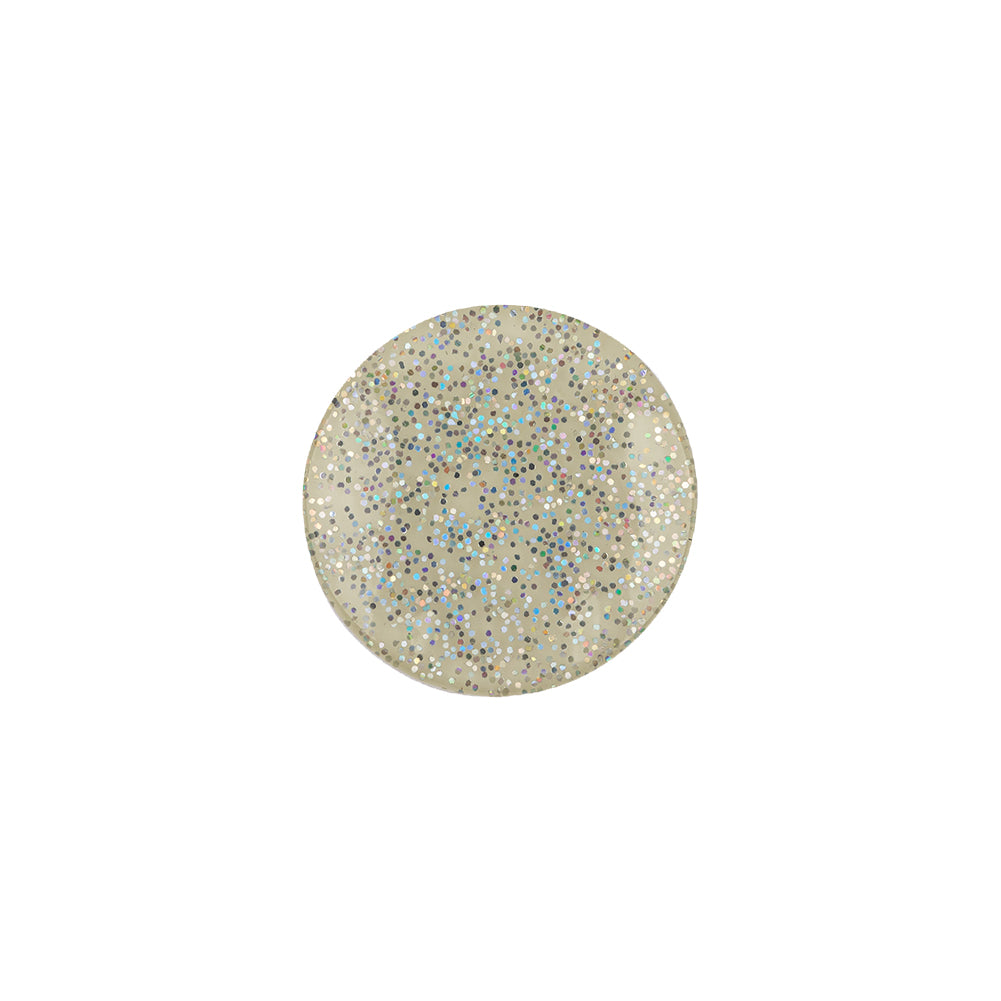 Silver Rainbow Glitter Translucent Shank Back Button - 24L/15mm - Joann Fabrics