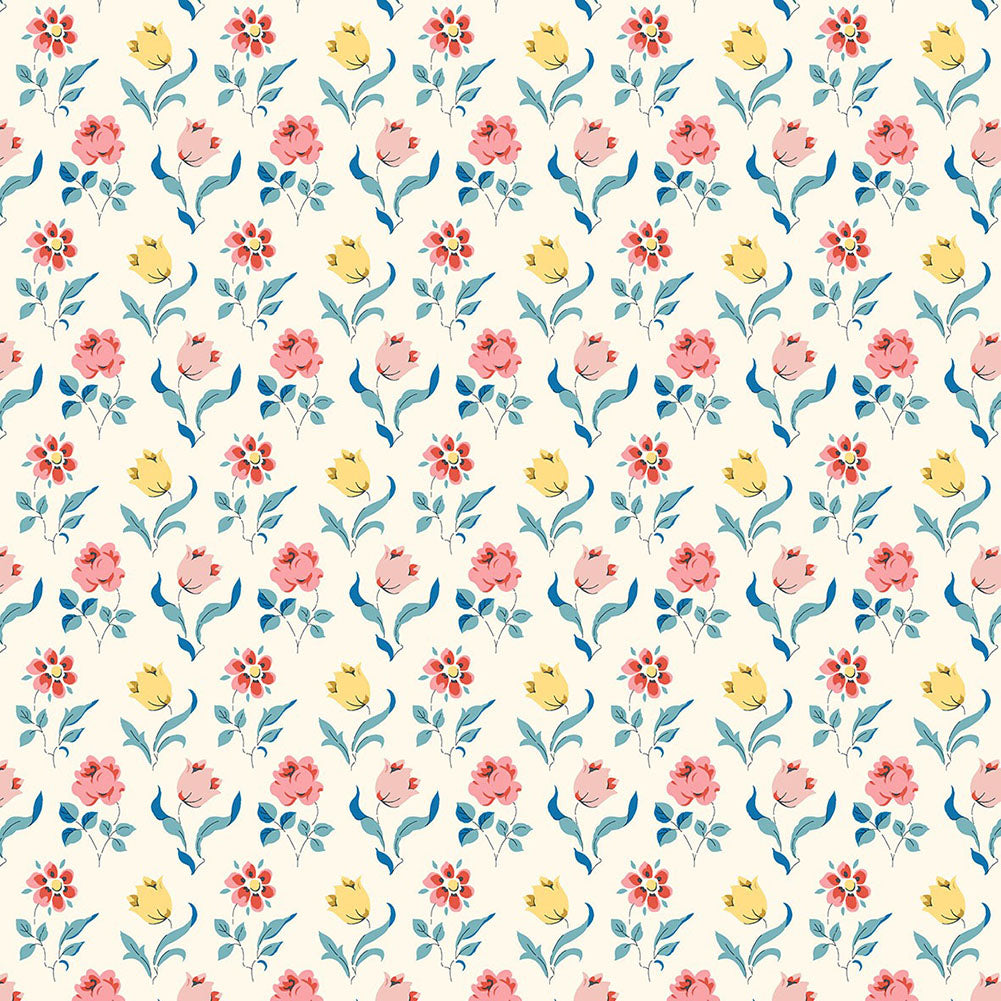 Liberty Art Fabrics Pink and Yellow Oshibana Lasenby Quilting Cotton - Joann Fabrics