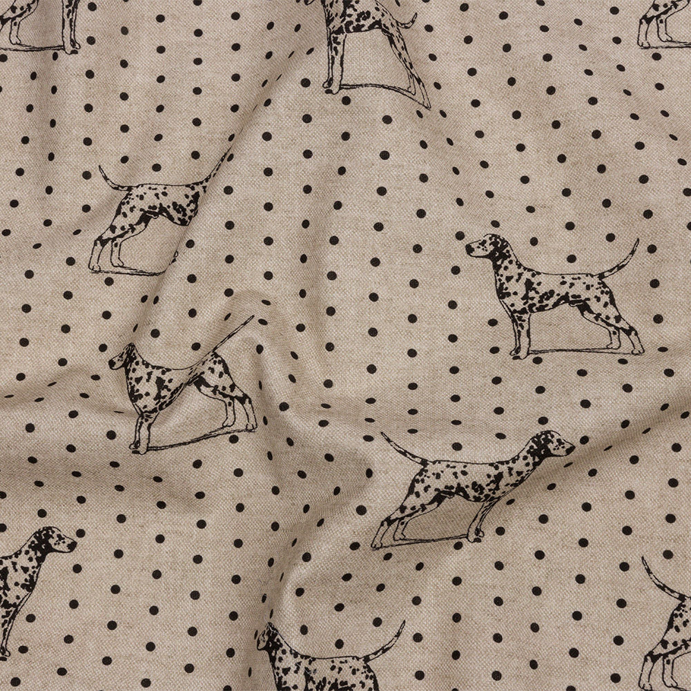 Cotton Canvas Print - Linen Dalmation Spots - British Imported - Joann Fabrics