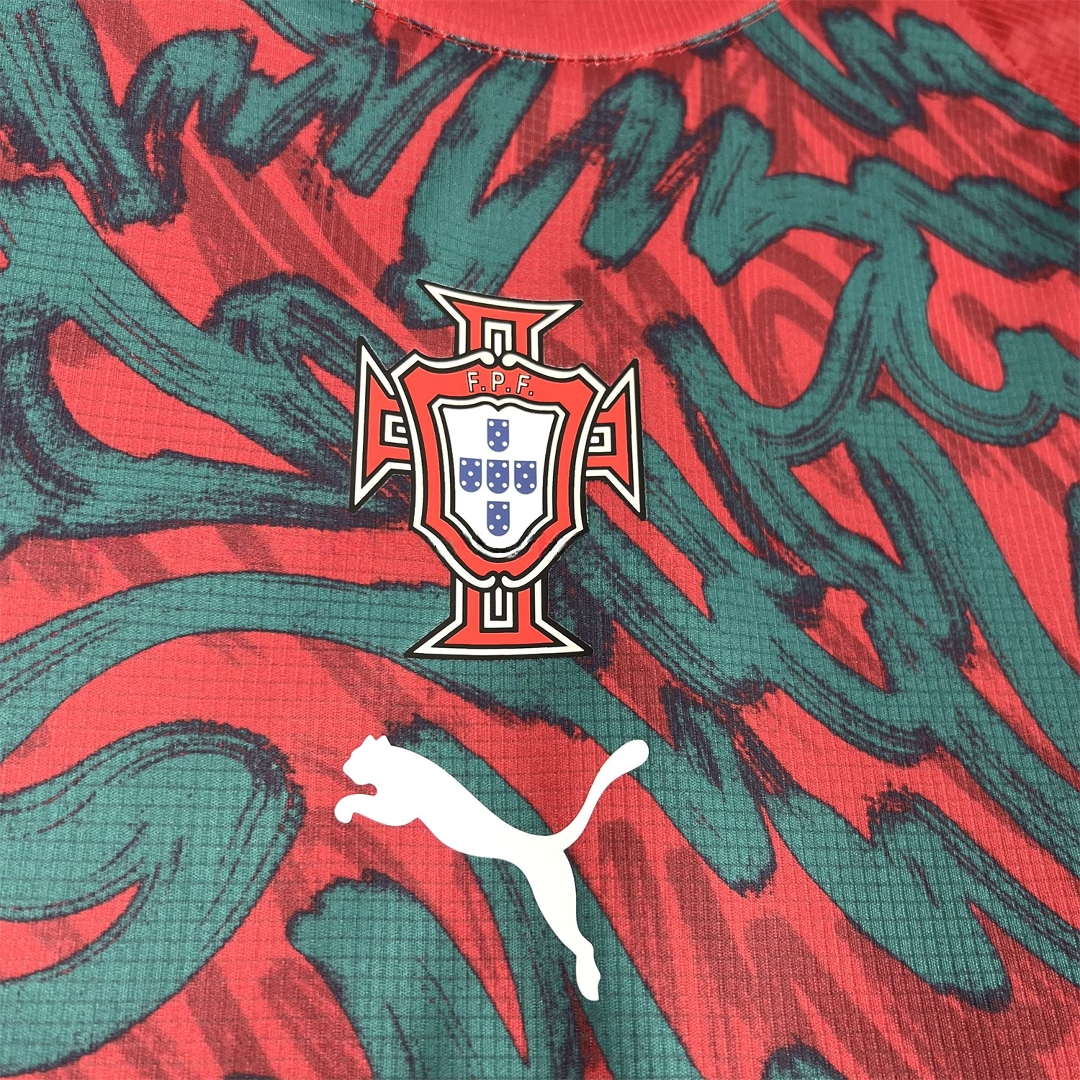 Portugal 2026 Pre-Match Deep Red Jersey - Fans Version - UnitedFutballJersey