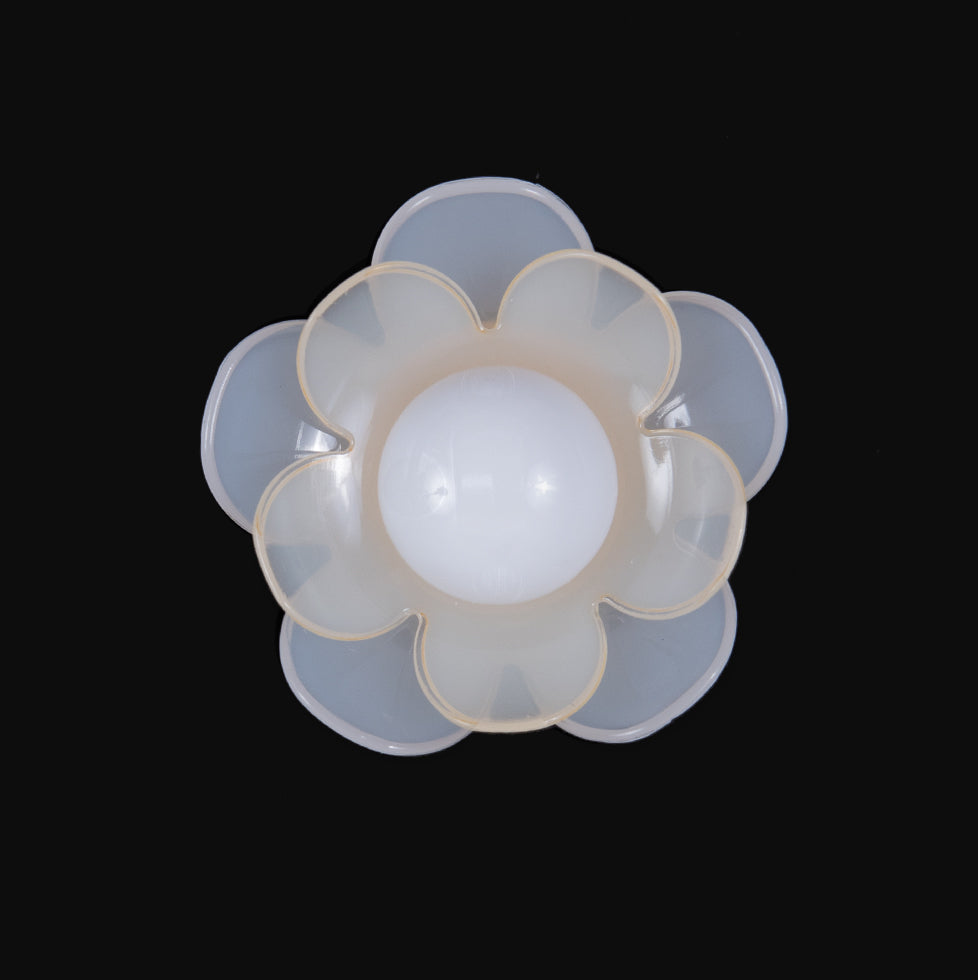 Italian Ivory Floral Shank-Back Button - 40L/25.5mm - Joann Fabrics