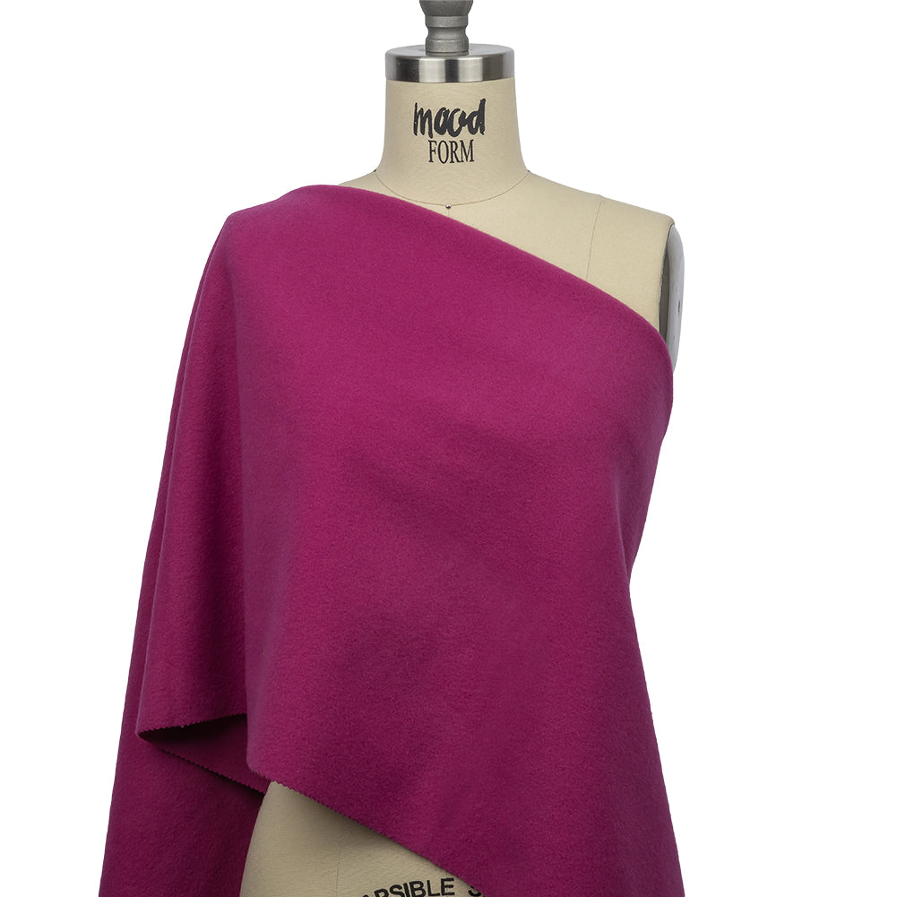 Wool and Cashmere Coating Made in Italy - Rose Violet - Alberini Collection - Joann Fabrics