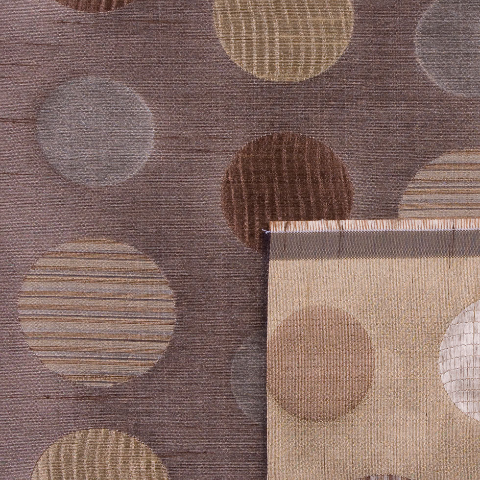 Brown Gold/Victorian Gold Geometric Shantung   /Dupioni - Joann Fabrics