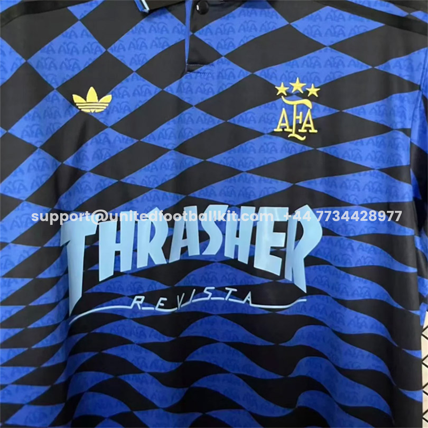 Argentina 2026 Blue With Black Geometric Special Jersey - Fans Version - UnitedFutballJersey