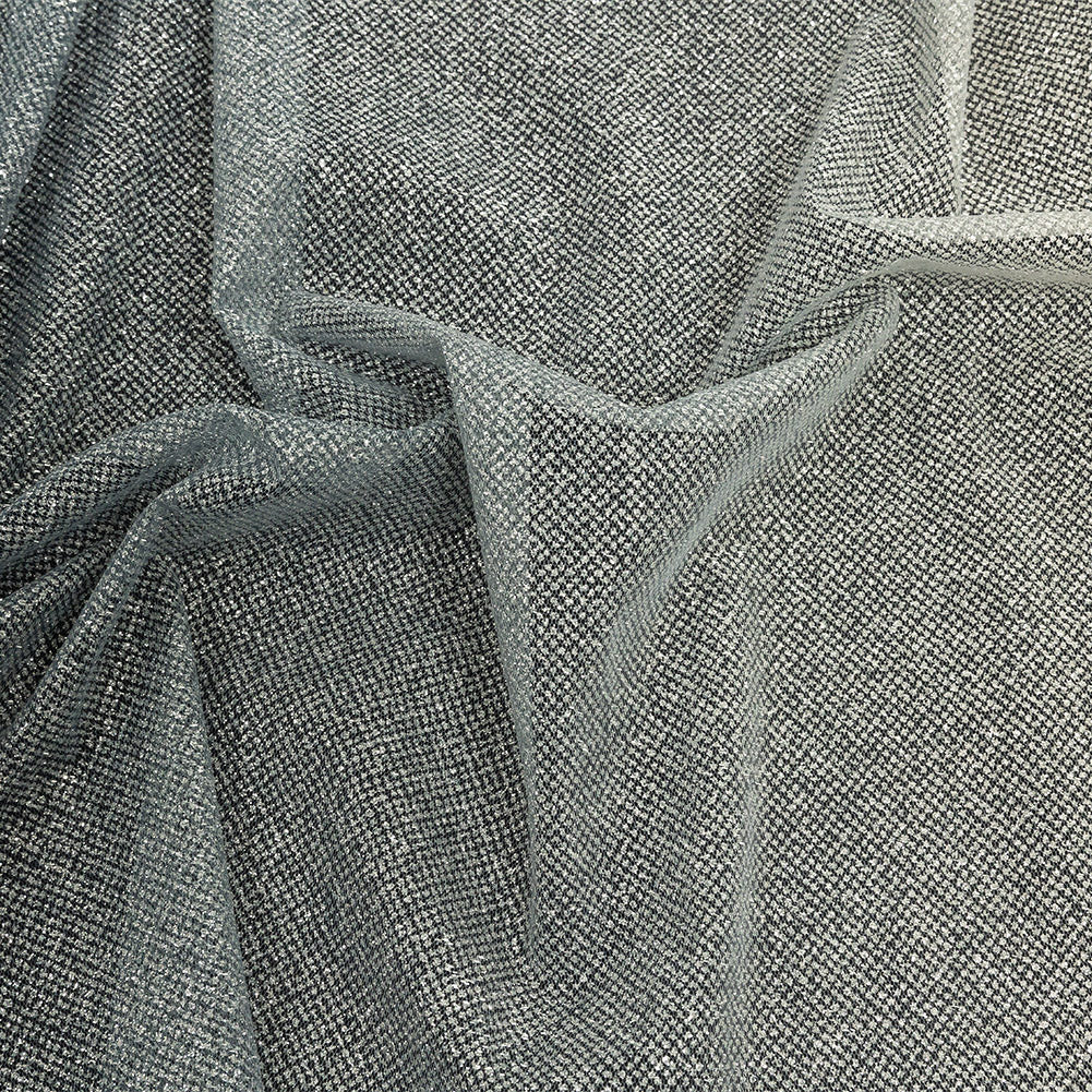 Ombre Tulle with Metallic Platinum Glitter - Navy and White - Starlet Collection - Joann Fabrics