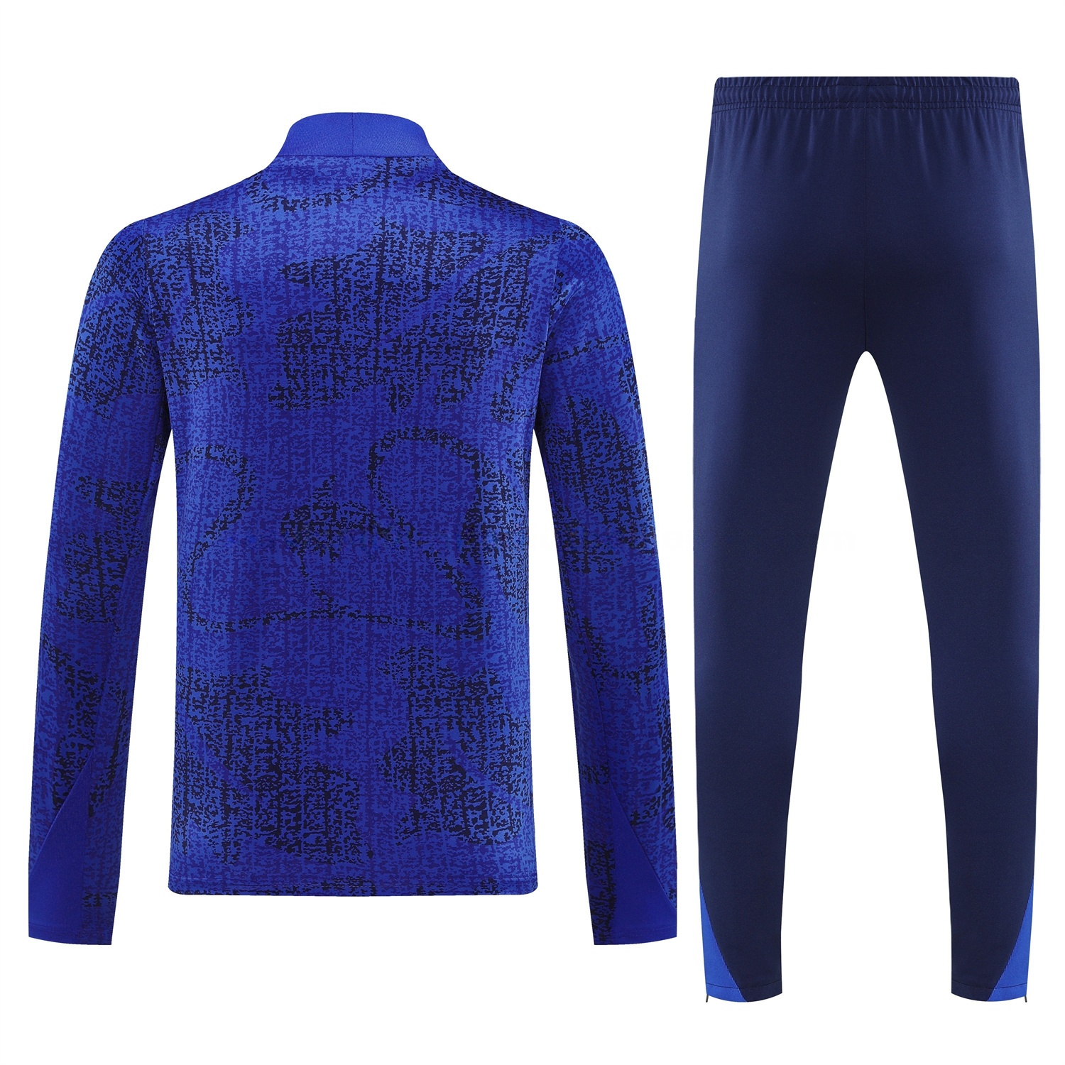 France 2026 Long Sleeves Training Set - Ocean Blue Top & Dark Blue Pants - UnitedFutballJersey