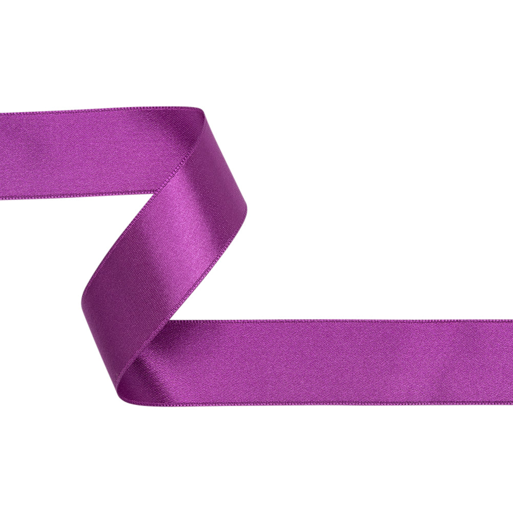 Grape Double Face French Satin Ribbon - 1