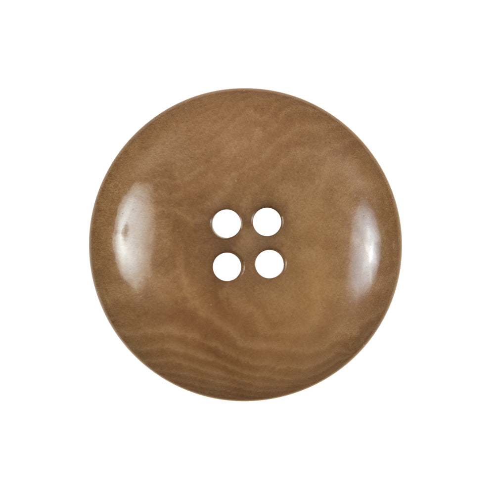 Dark Tan Horn 4-Hole Button - 40L/25.5mm - Joann Fabrics