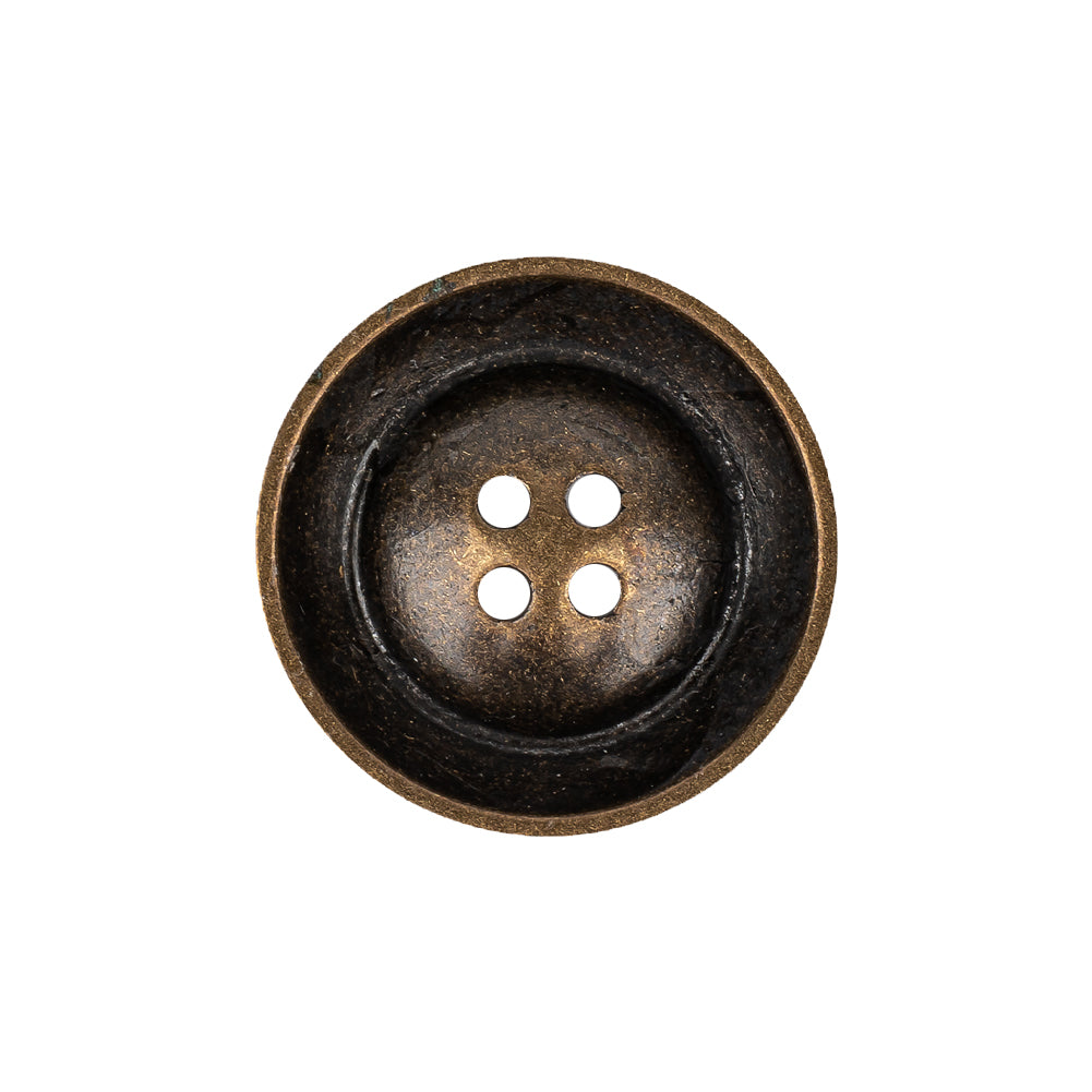 Italian Bronze Textured Inkwell 4-Hole Metal Button - 36L/23mm - Joann Fabrics