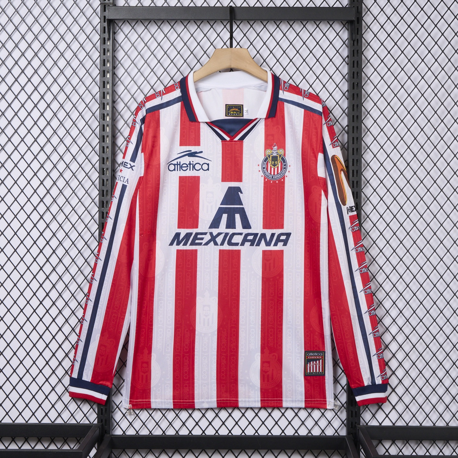 Retro Chivas de Guadalajara 1997-98 Home 2 Long Sleeves Jersey - UnitedFutballJersey