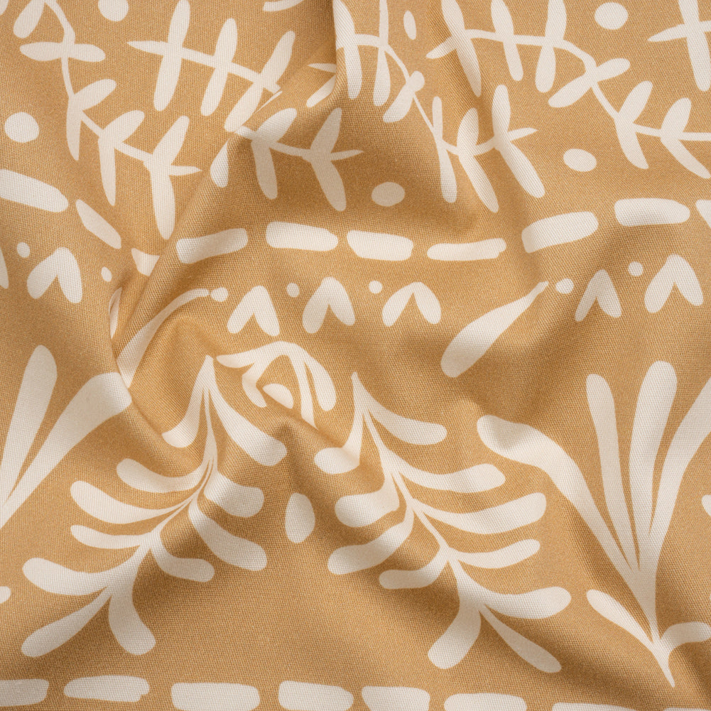 Mood Exclusive Tan Vegetation View Stretch Cotton Twill - Joann Fabrics