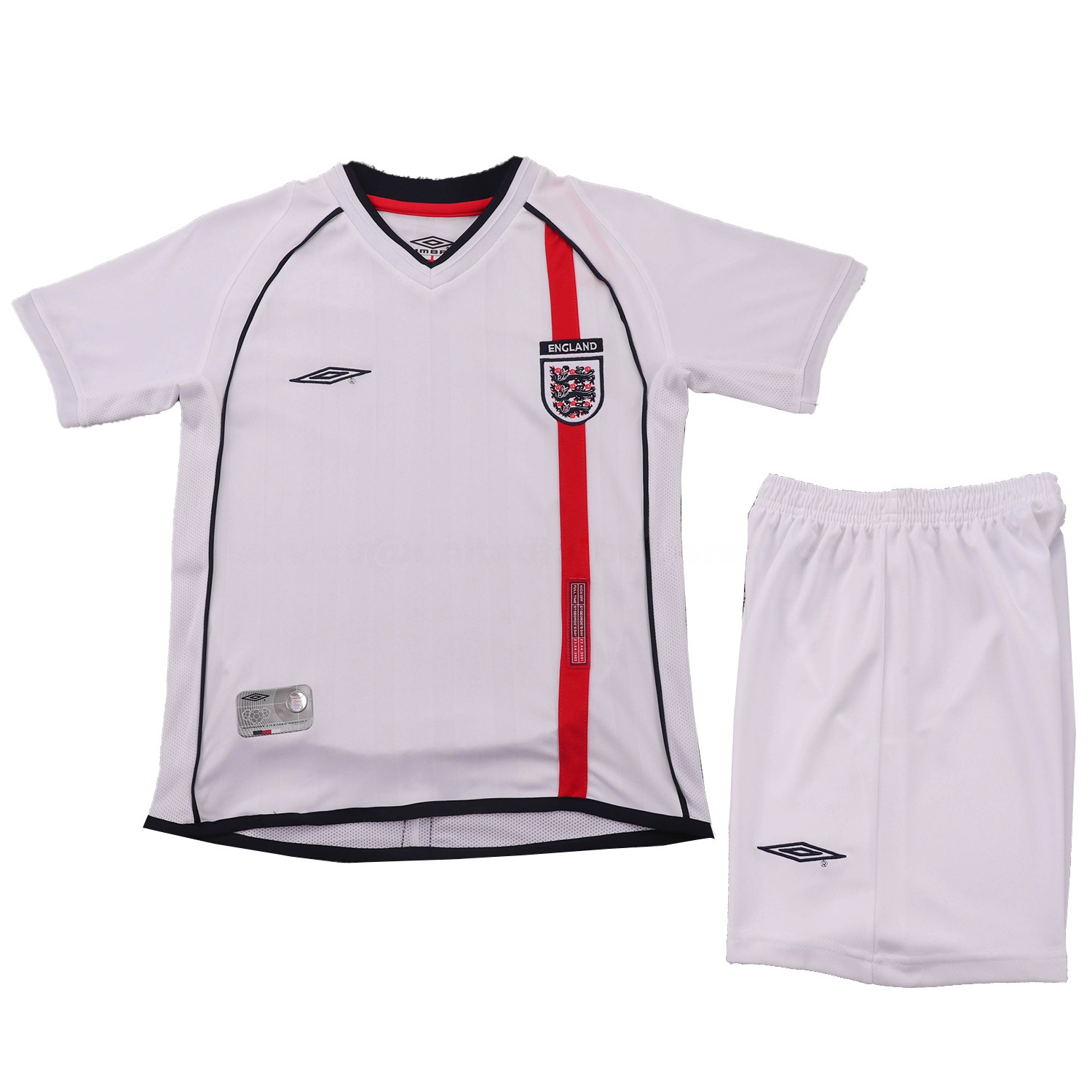 Retro England 2002 Home Kids Kit - UnitedFutballJersey