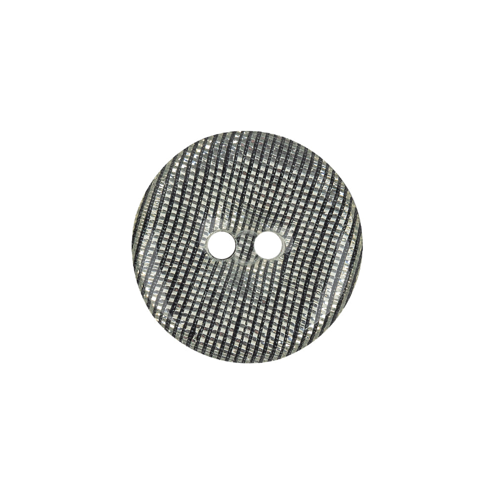 Silver Striated Rolled Rim 2-Hole Plastic Button - 32L/20mm - Joann Fabrics