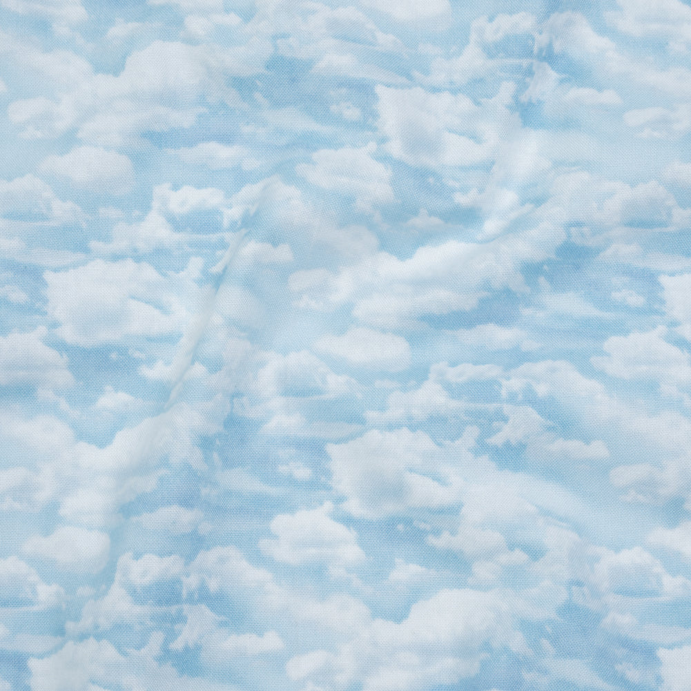 Printed Quilting Cotton by Northcott Studio - Light Blue Clouds - Naturescapes Collection - Joann Fabrics