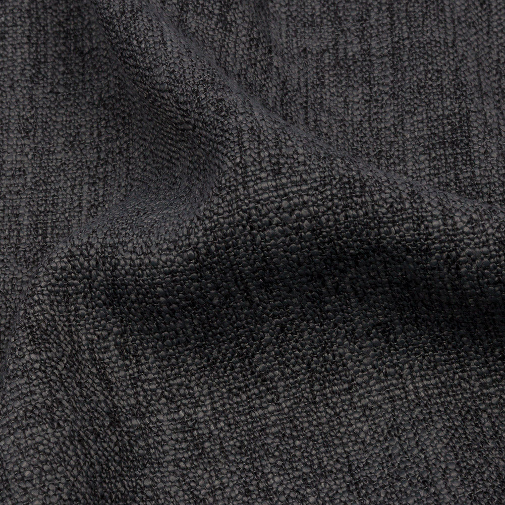 Soft Textured Recycled Polyester Drapery Woven - Charcoal - British Imported - Joann Fabrics