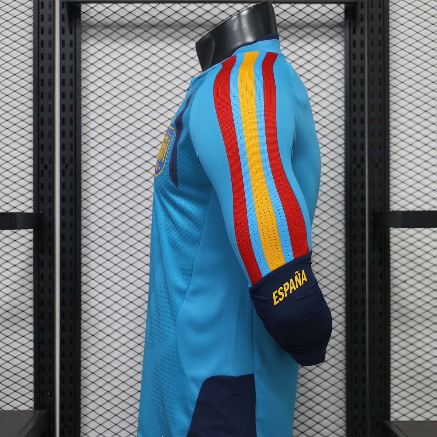 Spain 2026 Light Blue Long Sleeves Training Jersey - Player Version - UnitedFutballJersey