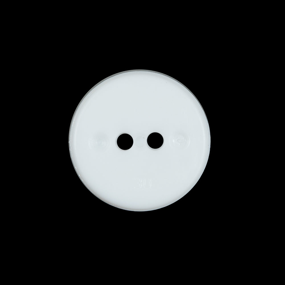 White 2-Hole Concaved Button - 30L/19mm - Joann Fabrics