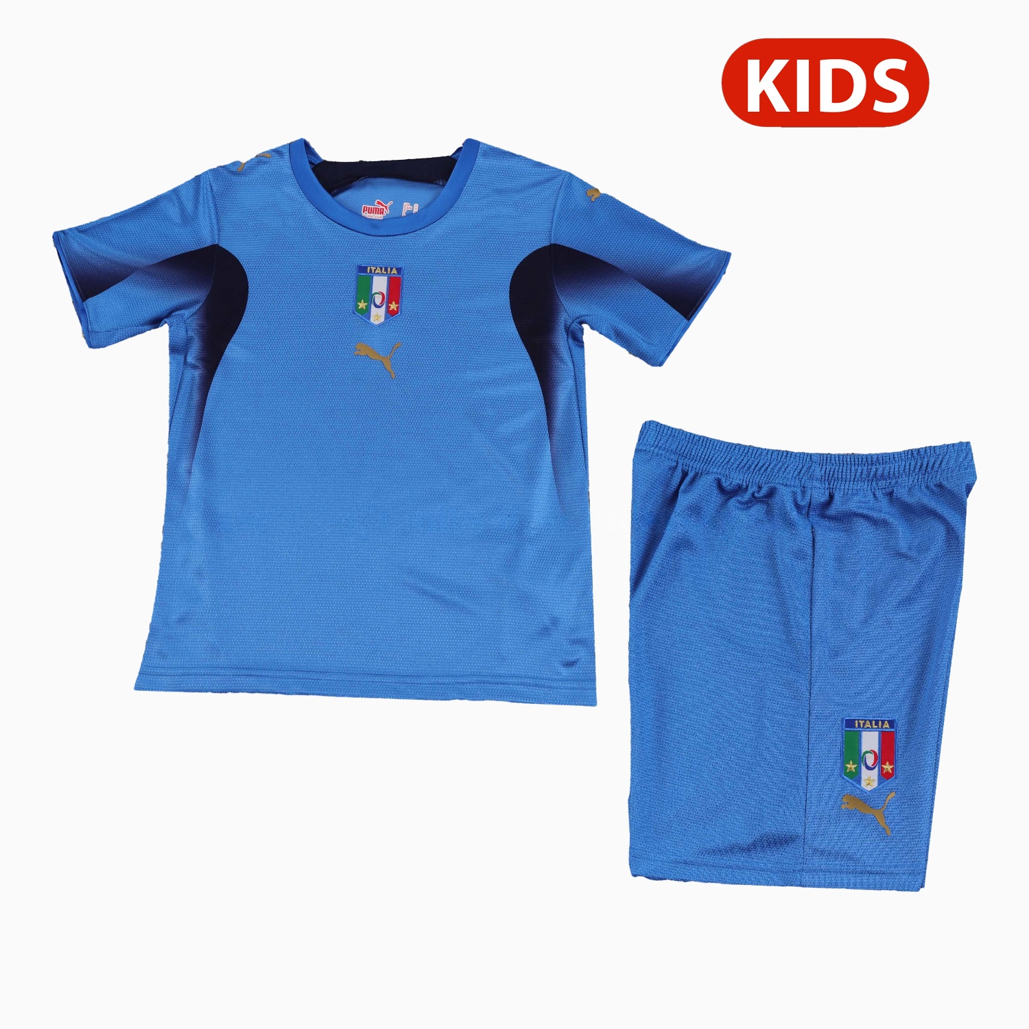 Retro Italy 2006 Home Kids Kit - UnitedFutballJersey