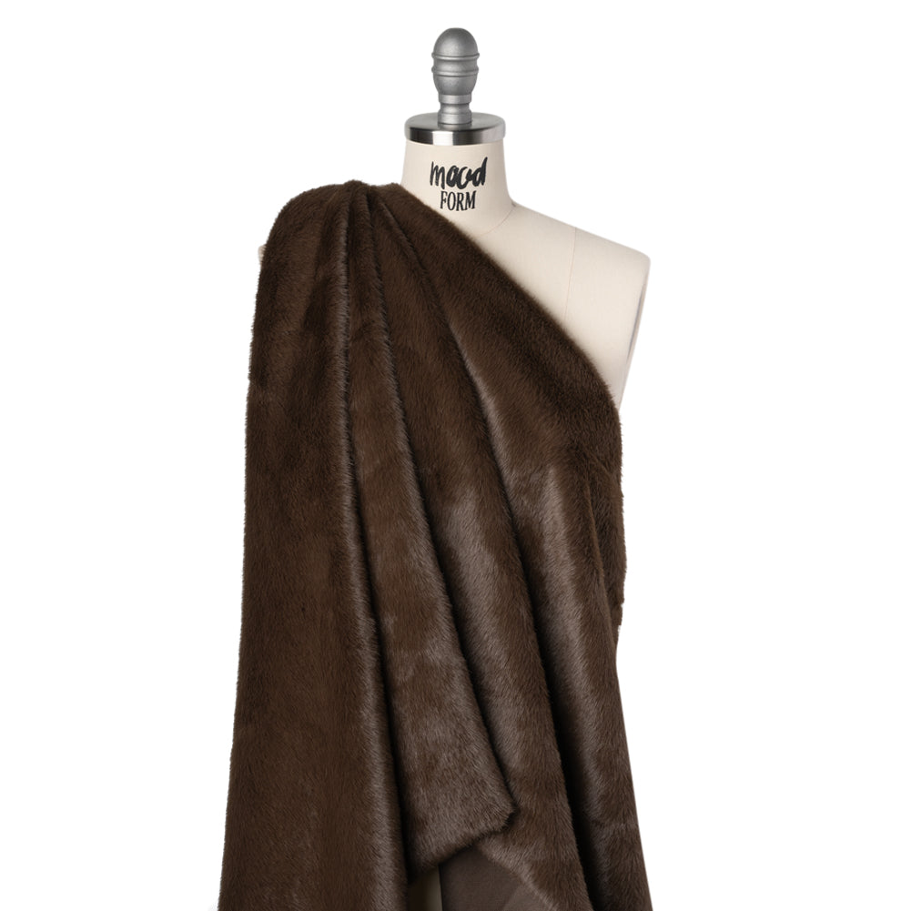 Short Pile Recycled Polyester Faux Fur - Brown - Joann Fabrics
