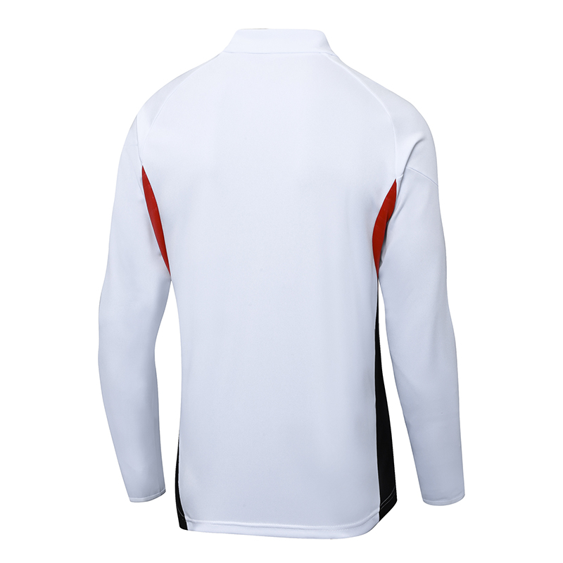 2025/2026 Bayern Munich Half-Pull Training Suit White Football Shirt 1:1 Thai Quality Set