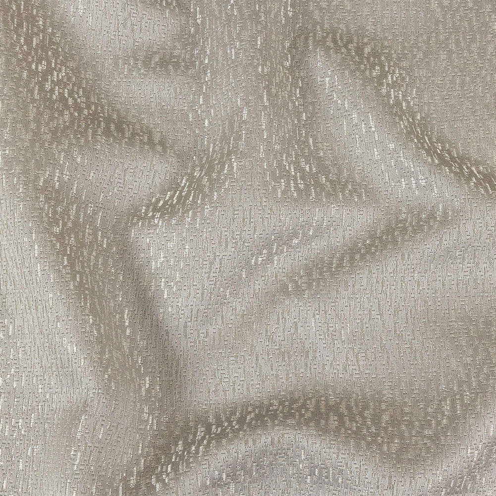 Metallic Drapery Jacquard - Silver Digital Spots - British Imported - Joann Fabrics